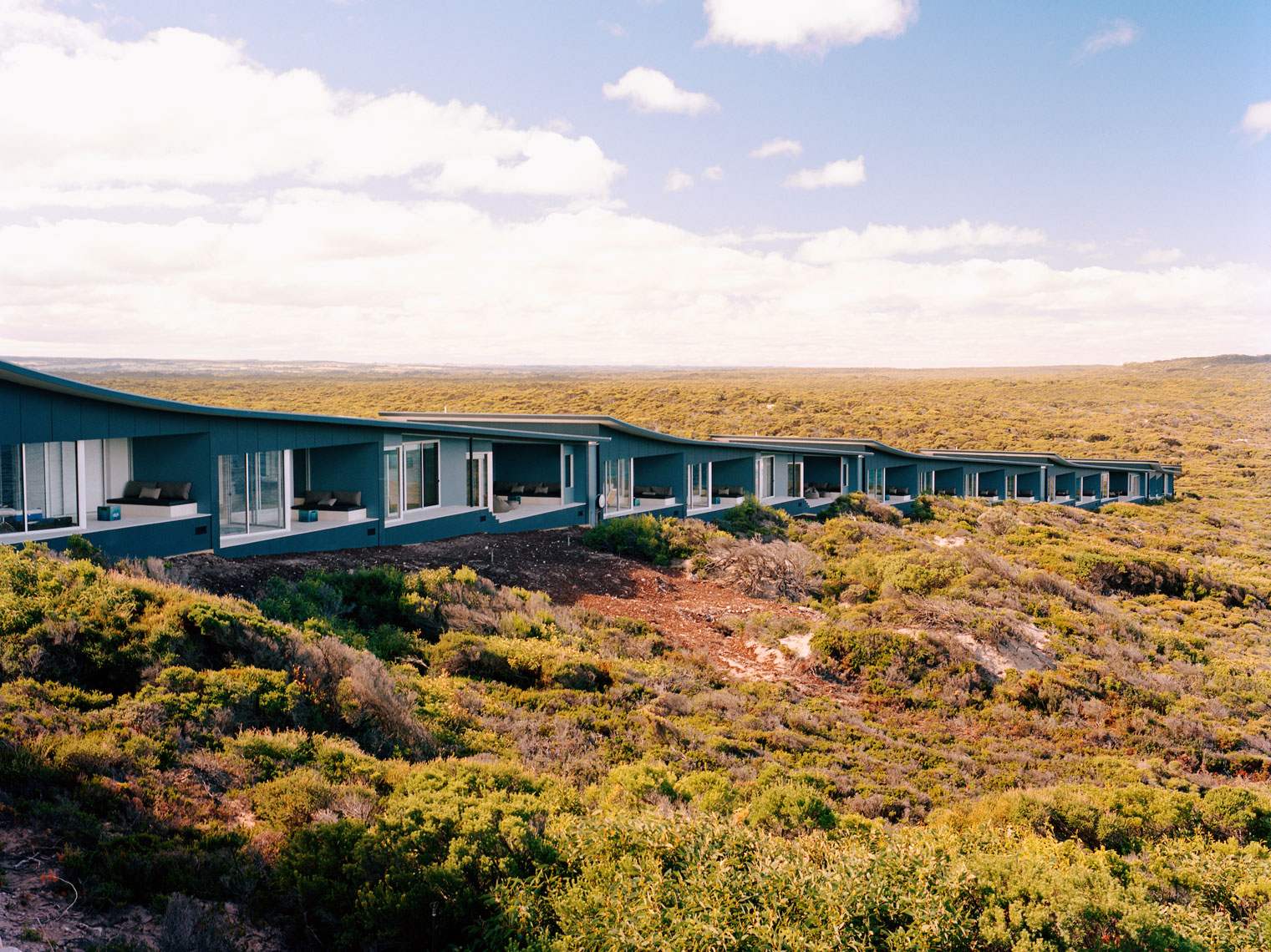 AUSTRALIA, Kangaroo Island, Hanson Bay, rooms at the Southern Ocean Lodge hotel and spa